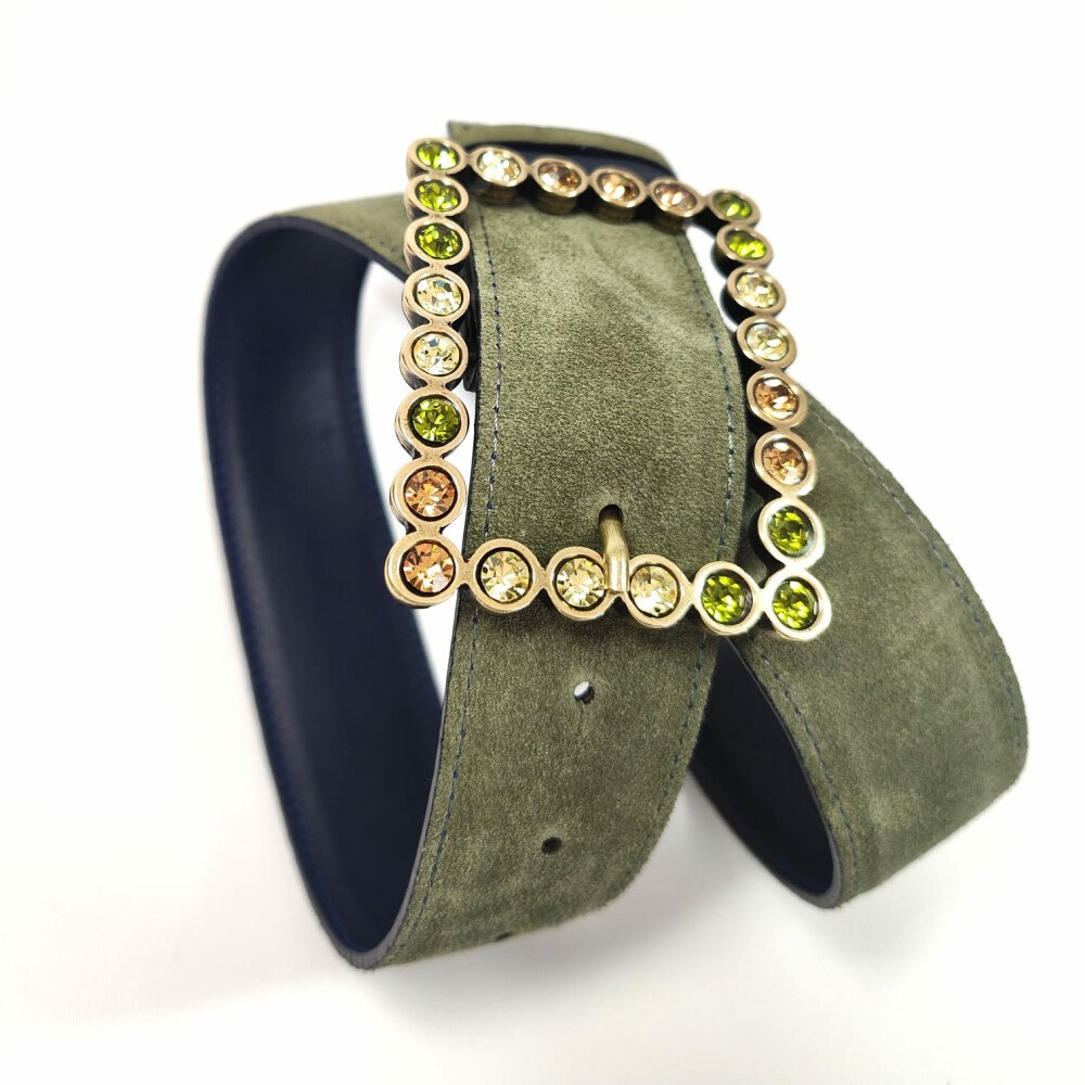 Ceinture reversible femme Marine / Kaki